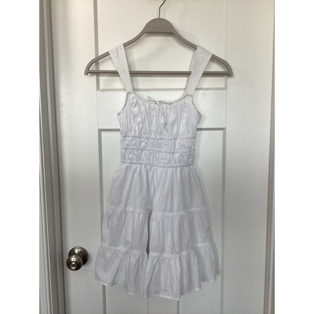 Aritzia Sunday Best Women's Martine Admiral Poplin Mini Dress Bohemian White 2XS - Picture 4 of 16